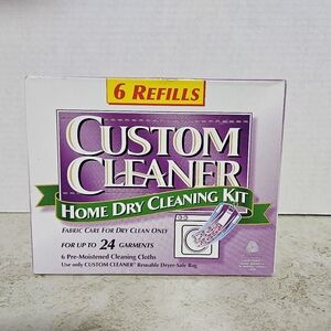 Custom Cleaner Home Dry Cleaning Kit 6 Refills For Up To 24 Garments